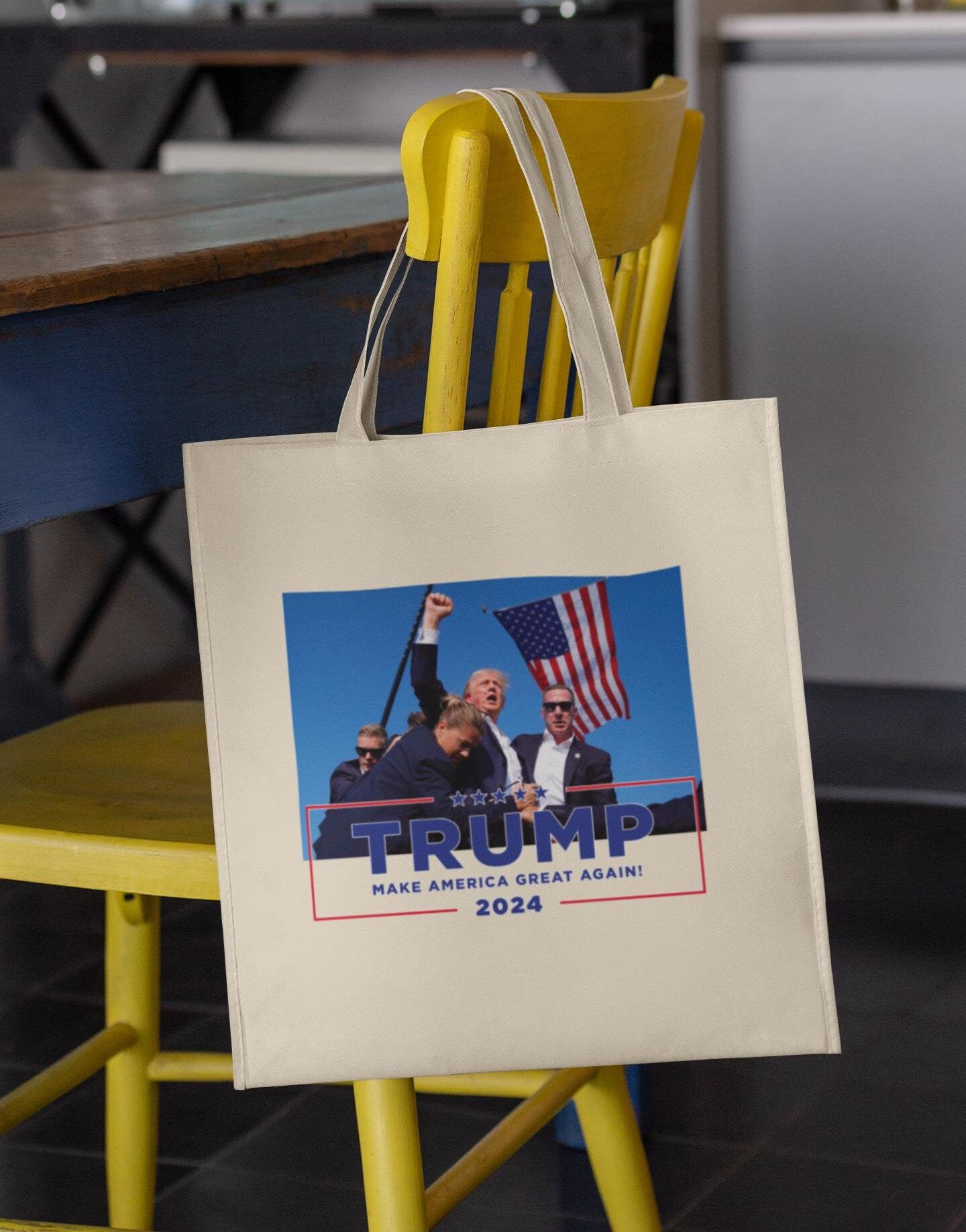 Donald Trump Failed Assassination Attempt Tote Bag