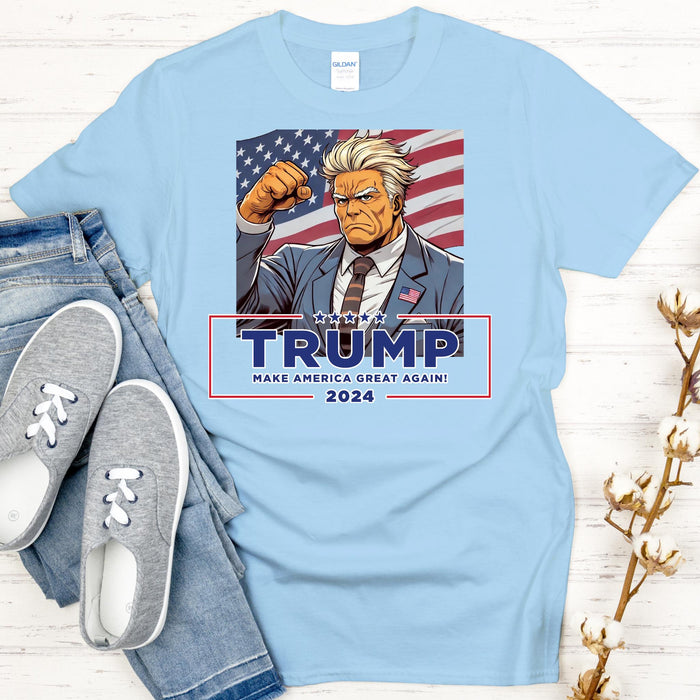 Anime Donald Trump Failed Assassination Attempt T-shirt