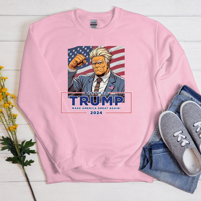 Anime Donald Trump Failed Assassination Attempt Sweatshirt