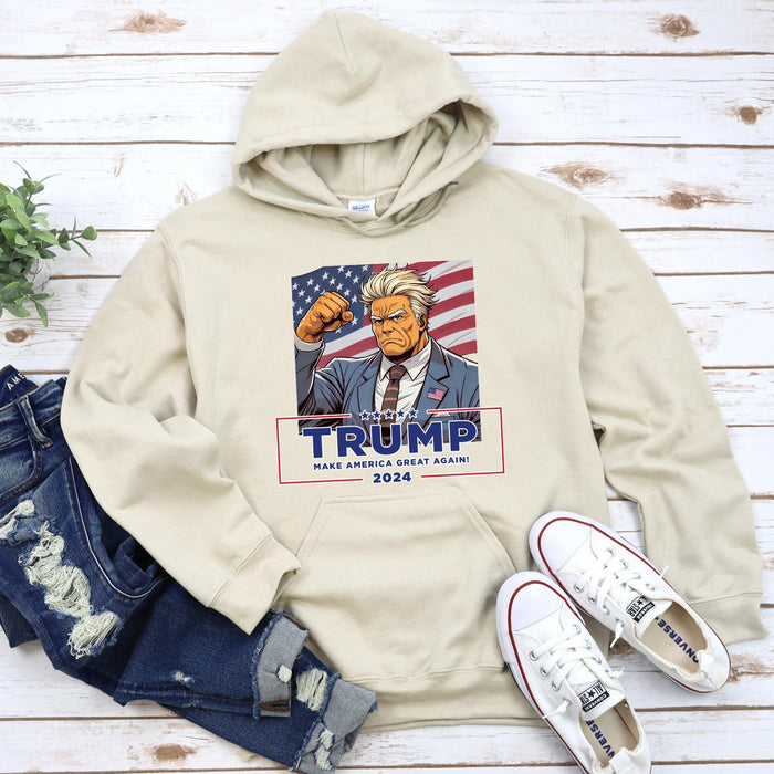 Anime Donald Trump Failed Assassination Attempt Hoodie