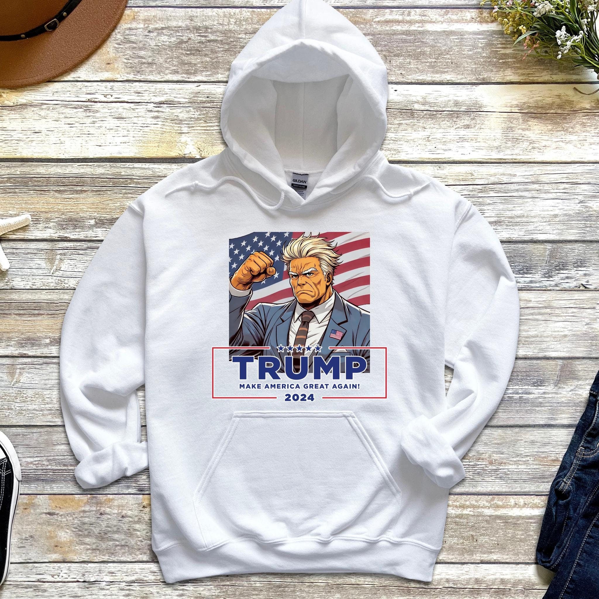 Anime Donald Trump Failed Assassination Attempt Hoodie