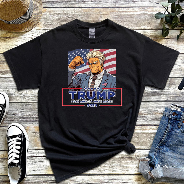 Anime Donald Trump Failed Assassination Attempt T-shirt