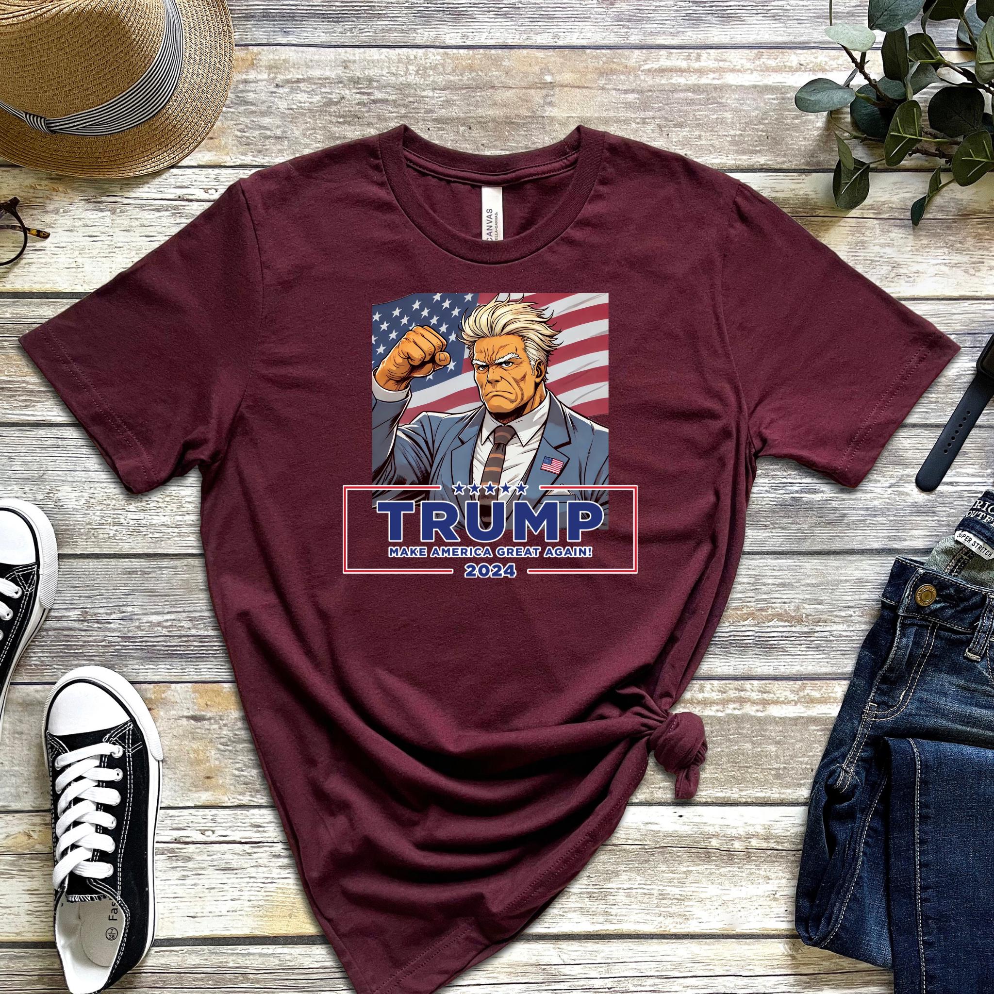 Anime Donald Trump Failed Assassination Attempt T-shirt