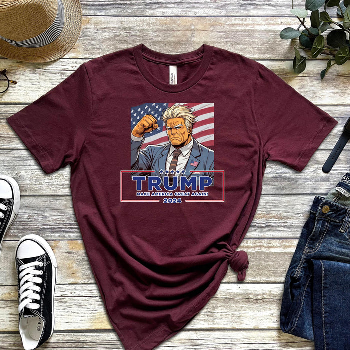 Anime Donald Trump Failed Assassination Attempt T-shirt