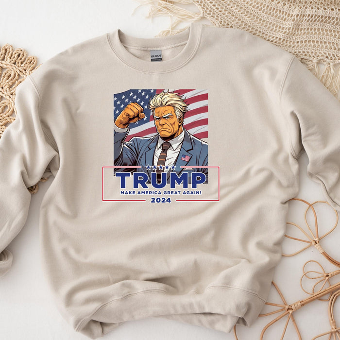 Anime Donald Trump Failed Assassination Attempt Sweatshirt