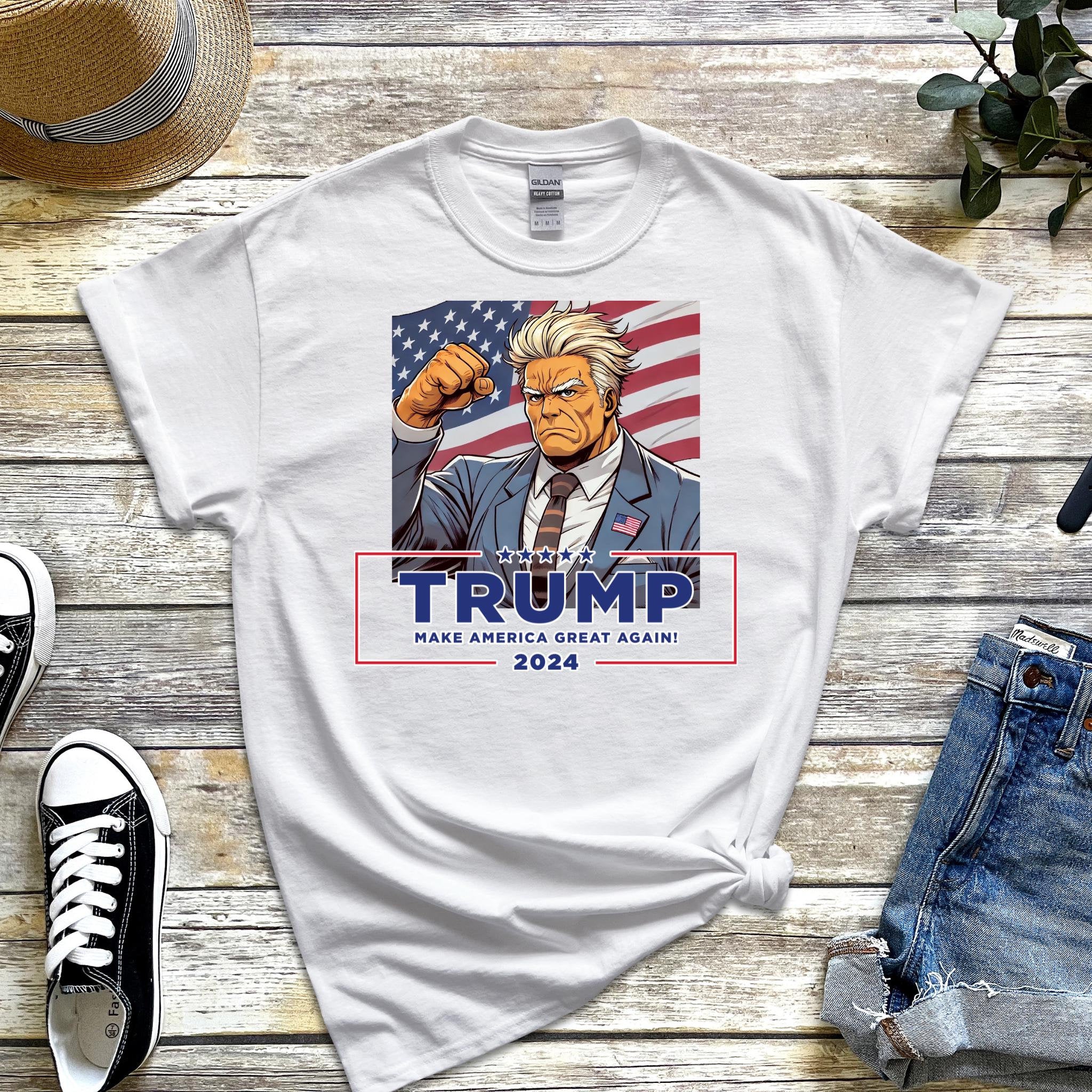 Anime Donald Trump Failed Assassination Attempt T-shirt