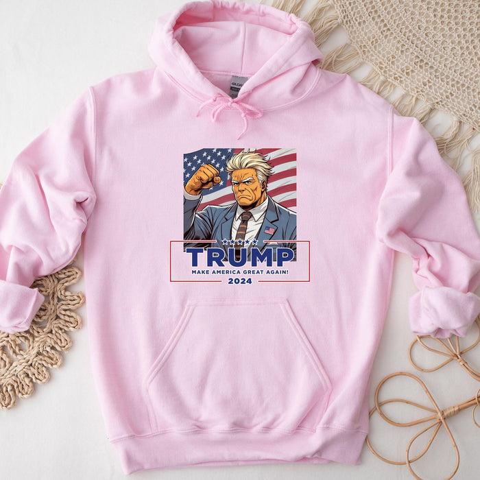 Anime Donald Trump Failed Assassination Attempt Hoodie