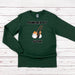 a green shirt with a picture of a hamster on it that says powered by