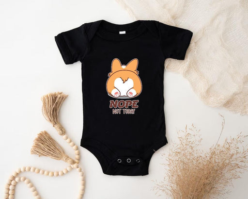 a black bodysuit with a cartoon fox on it