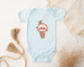 a baby bodysuit with a slotty on it