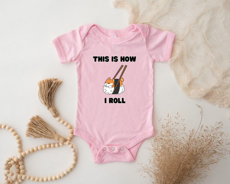 a baby bodysuit with a picture of a cat on it