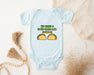 a baby bodysuit with two tacos on it