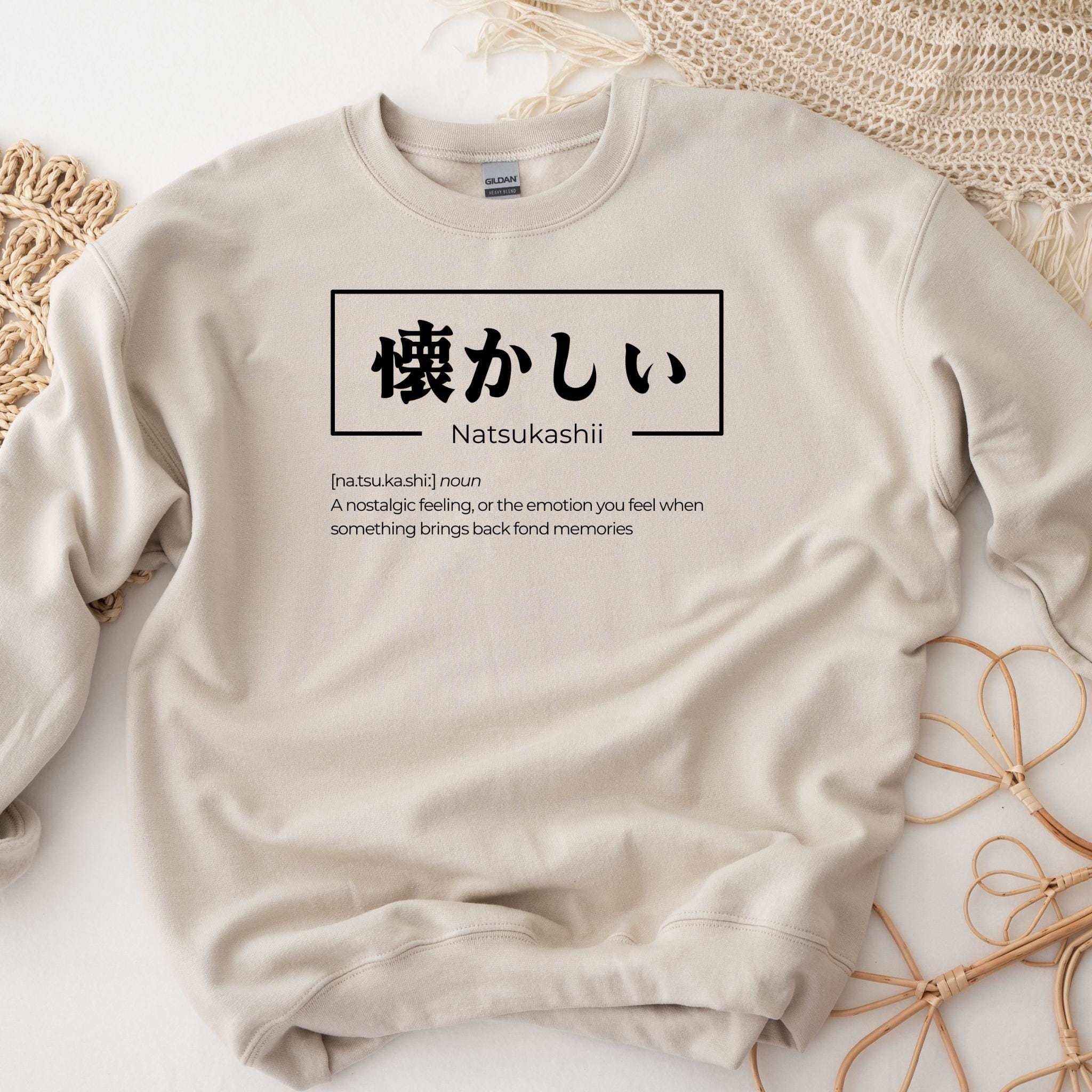 a sweater with japanese characters on it