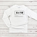 a white long sleeve shirt with chinese writing on it