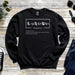 a black sweatshirt with japanese writing on it
