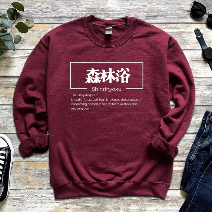 a red sweatshirt with chinese characters on it