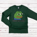 a green shirt with the words feels bad man on it