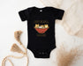 a baby bodysuit that says, but first baken