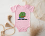 a baby bodysuit with the words feels bad man printed on it