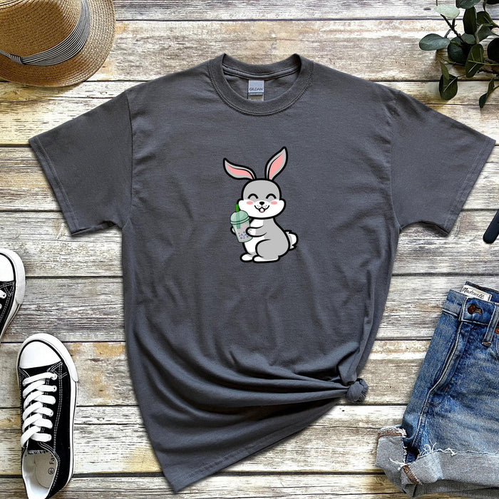 Bunny Rabbit Drinking Boba T-Shirt