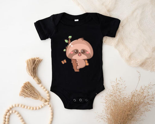 a baby bodysuit with a slotty on it