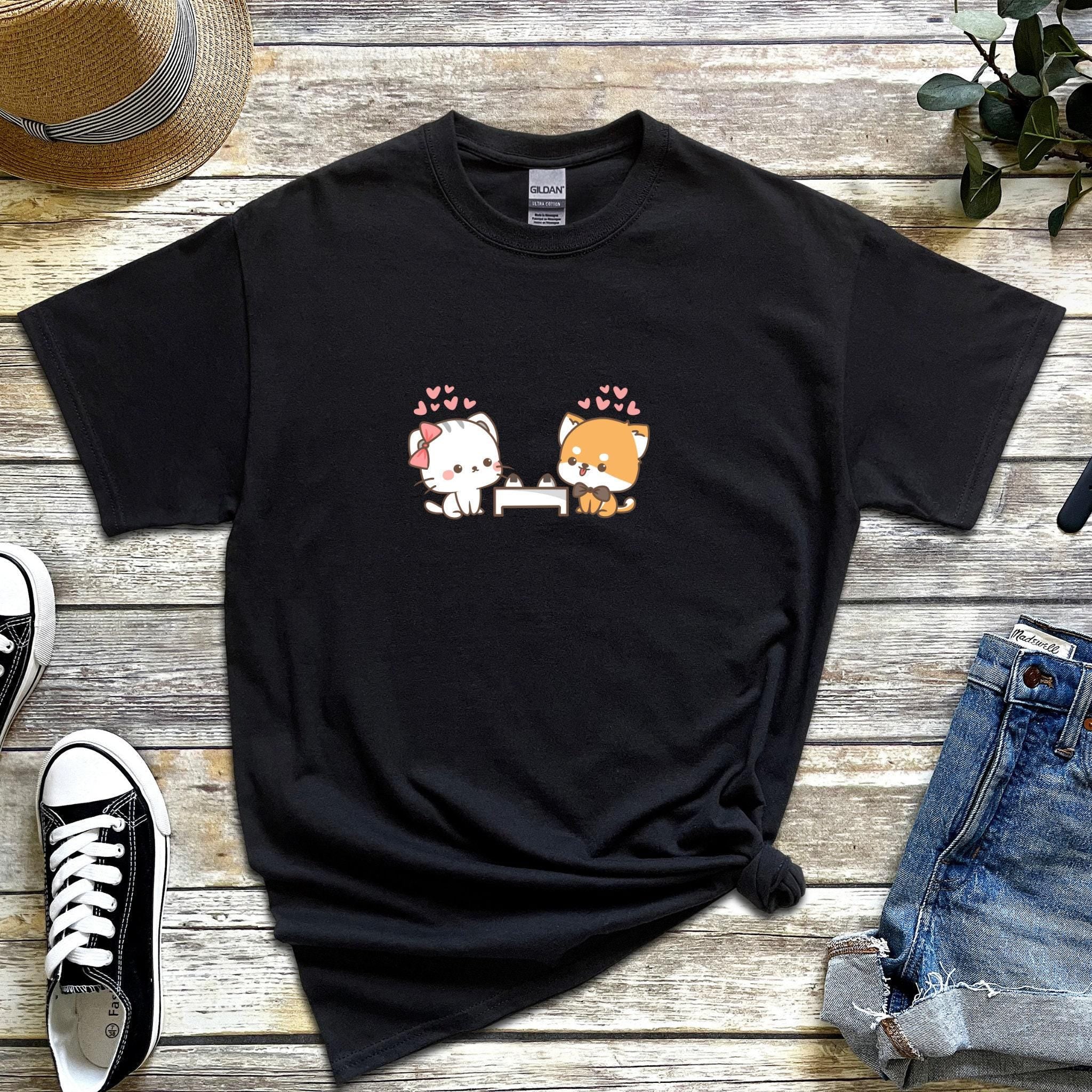 Cat and Dog Sushi Date T-Shirt