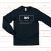 a black long sleeve shirt with the words fun on it