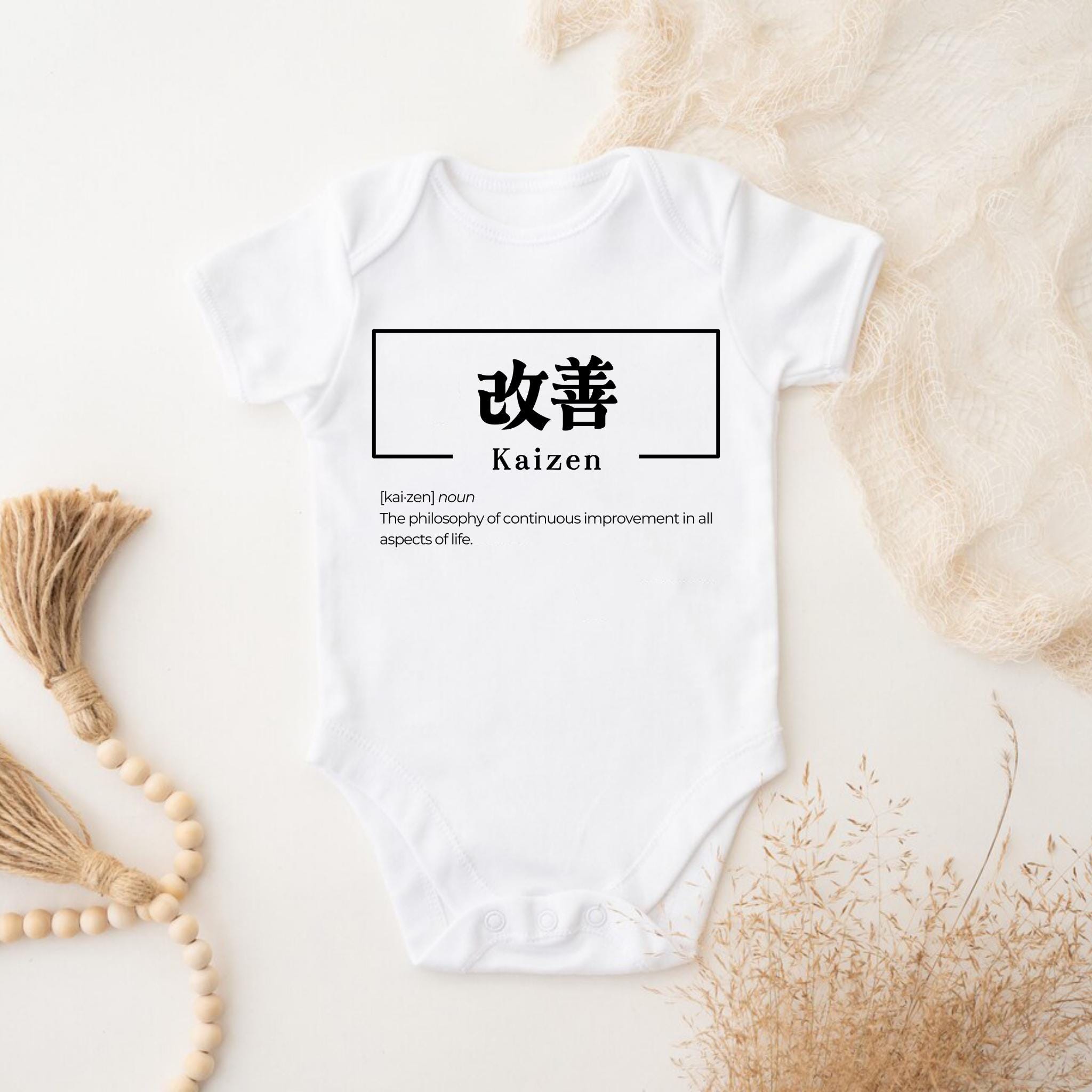 a white bodysuit with a chinese character on it