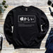 a black sweatshirt with japanese characters on it