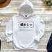 a white hoodie with japanese characters on it
