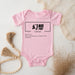 a baby bodysuit with chinese writing on it