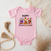 a baby bodysuit with a cartoon character on it