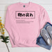 a pink sweatshirt with chinese writing on it