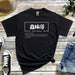 a black t - shirt with chinese characters on it