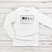 a white long - sleeved shirt with japanese characters on it