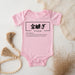 a baby bodysuit with chinese characters on it
