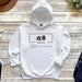 a white hoodie with japanese characters on it
