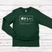 a green long - sleeved shirt with japanese characters on it