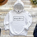 a white hoodie with japanese writing on it