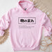 a pink hoodie with chinese writing on it
