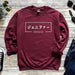 a red sweater with japanese writing on it