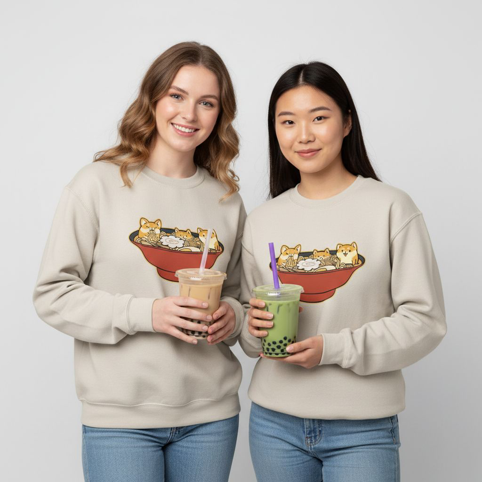 Shiba Inu Ramen Bowl Sweatshirt