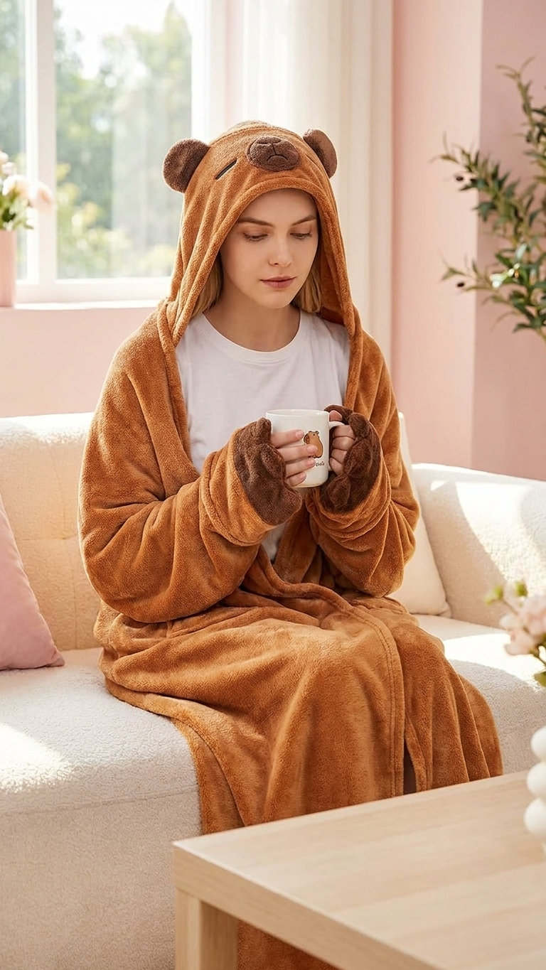 Cute Animal Wearable Blanket Hoodie