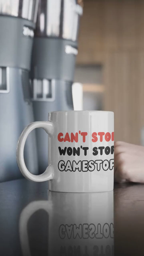 GameStop (GME) to the Moon Mug, WallStreetBets, Elon Musk Stonks, Diamond Hands, Meme Stock Shirt, Funny Meme Mug: M7