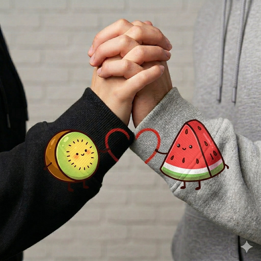 You're One in a Melon Kiwi and Watermelon Couple Sweatshirt