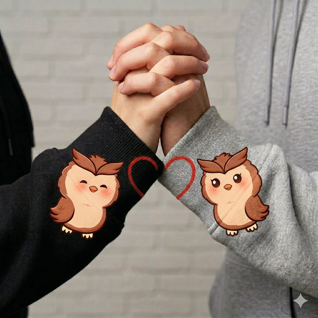 You're a Hoot to Be With Owl Couple Sweatshirt