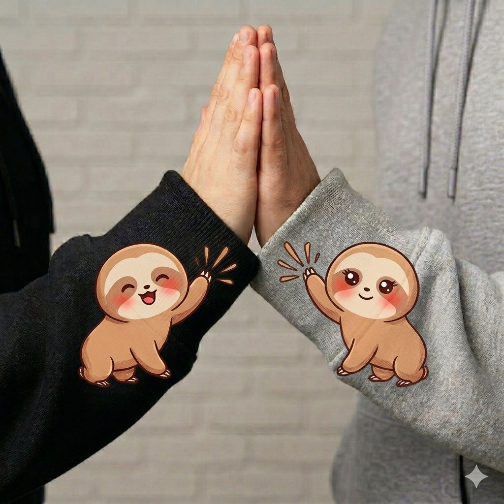 Let's Hang Sloth Couple Sweatshirt
