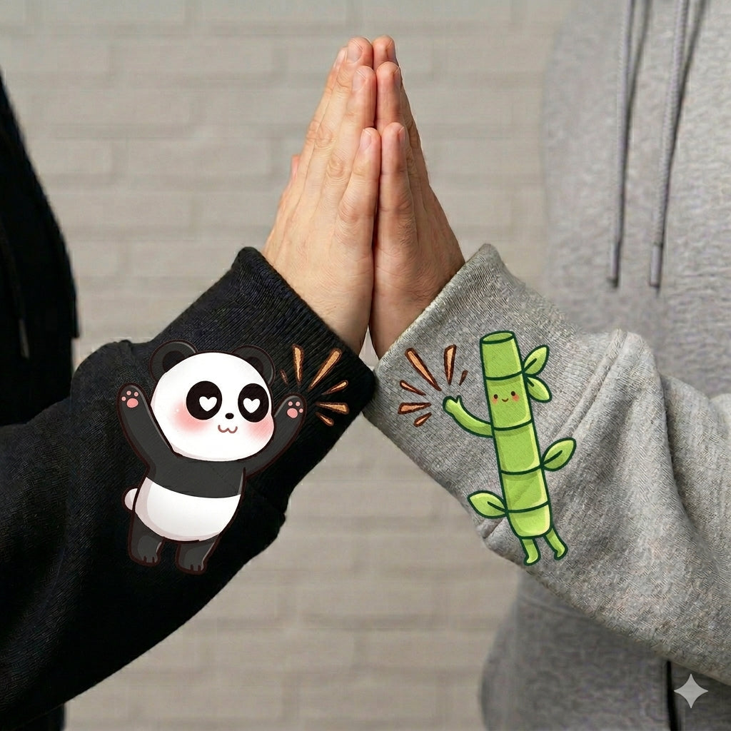 You're Bam-Boo-Tiful Panda and Bamboo Couple Sweatshirt