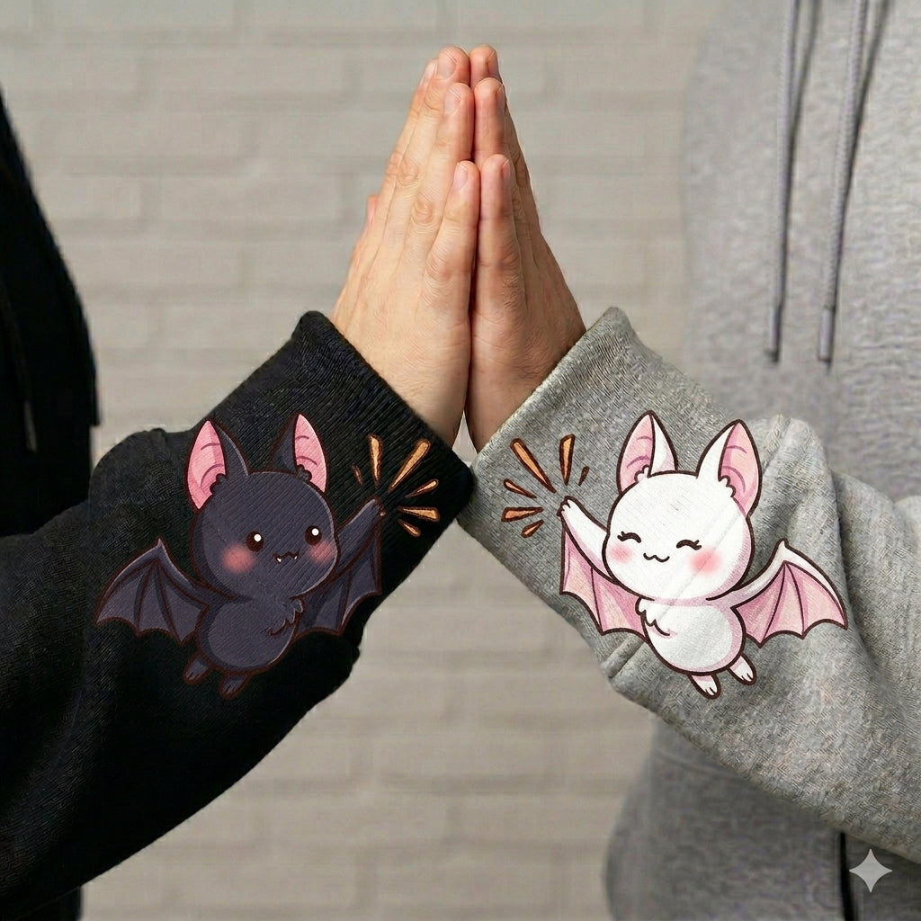 Let's Hang Bat Couple Hoodie