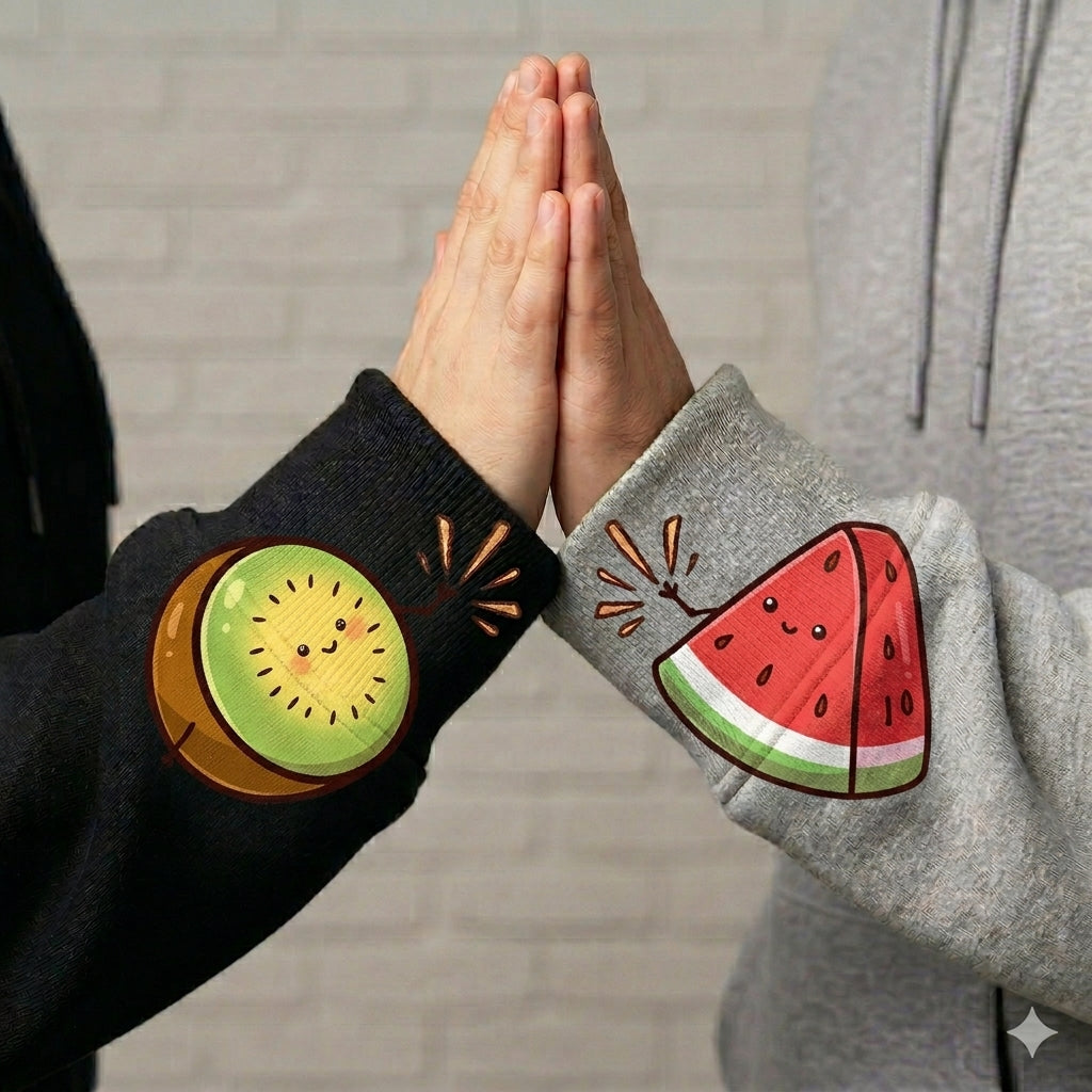 You're One in a Melon Kiwi and Watermelon Couple Sweatshirt